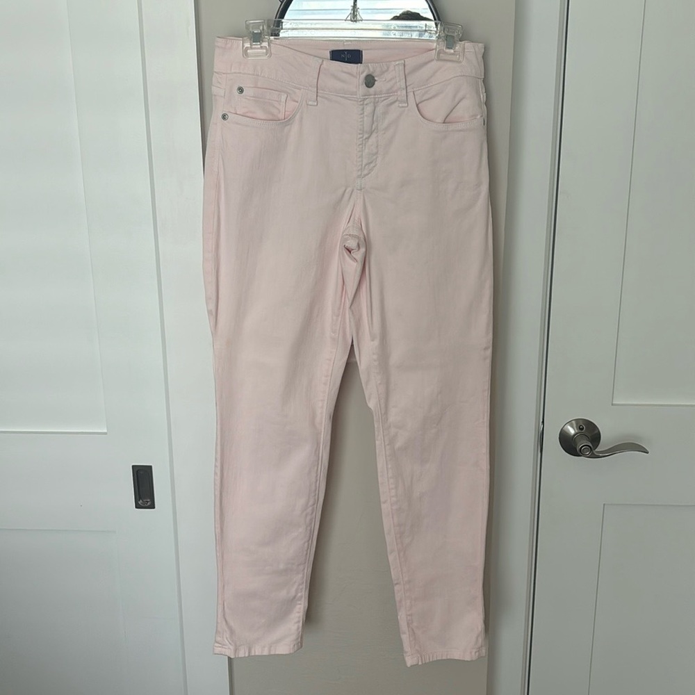 NYDJ Alina convertible lift tuck, light pink jeans. Size 2.